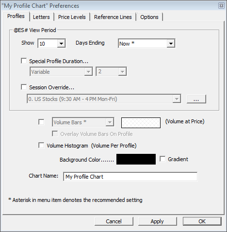 Profile Preferences