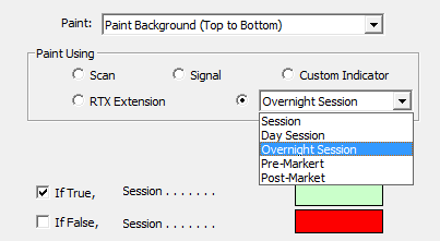 Paint Bar Paint Session Options