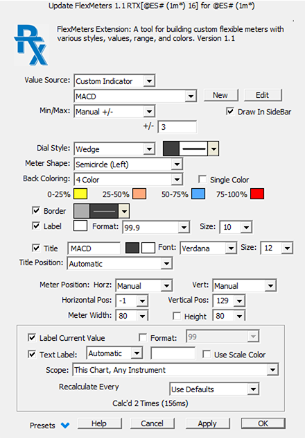 FlexMeters Prefs