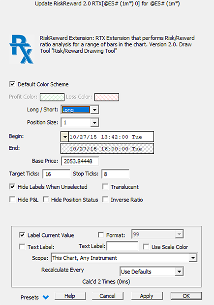 Risk Reward Prefs