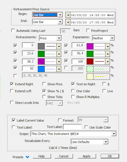 rtraceSpecs