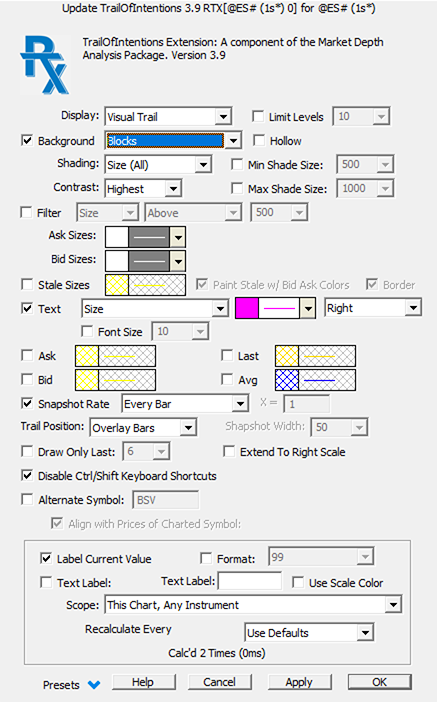 TINT Preferences