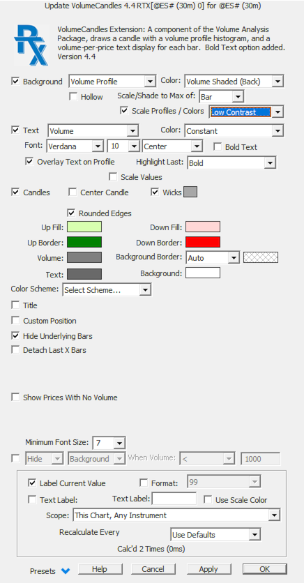 Volume Candle Prefs